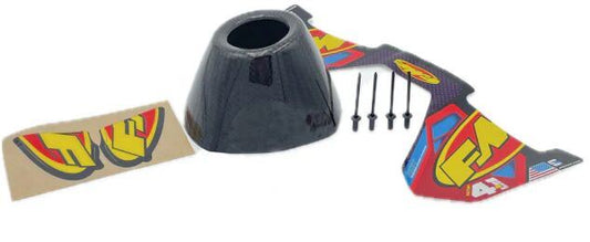 FMF Replacement End Caps Carbon Fiber Conical Black RCT 040693