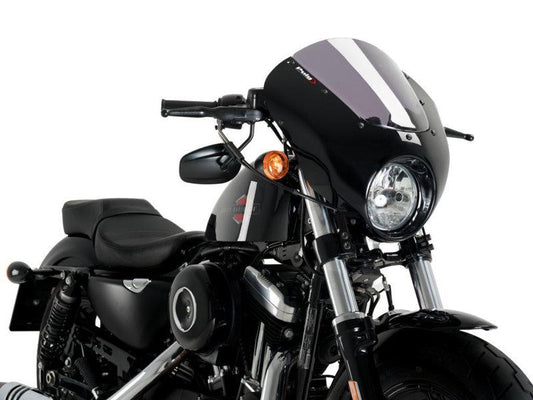 PUIG Dark Night Screen Light Smoke for Harley Davidson Sportster Forty Eight XL1200X 15-20 21098H