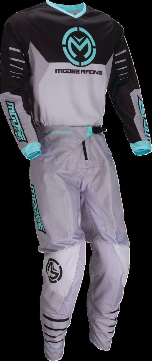 Moose Racing Jersey Qualifier Gray/Teal