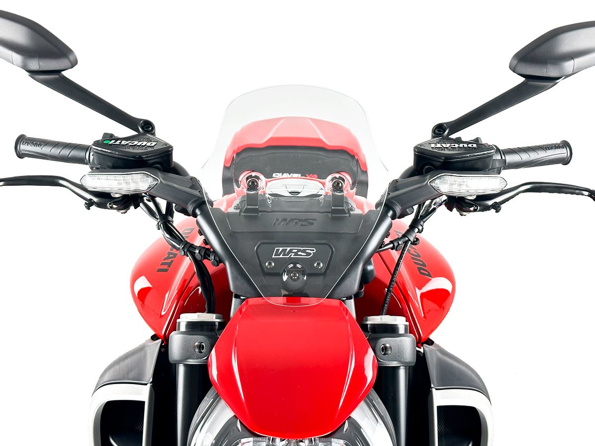 WRS Windscreen Sport Ducati Diavel V4 1200 V4 Clear Du030t