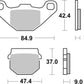 Sbs HF Street Ceramic Organic Brake Pads For Aprilia SX 125 1981-2022 544HF
