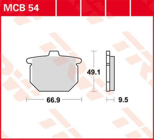 Trw All Round Sintered Metal Brake Pads For Honda CX 500 C 1977-1984 MCB54