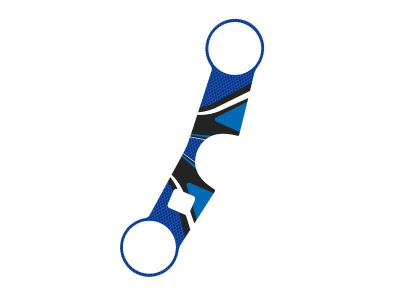 PUIG Radikal Yoke Protector Blue for Suzuki GSX R 1000 03-04 6939A