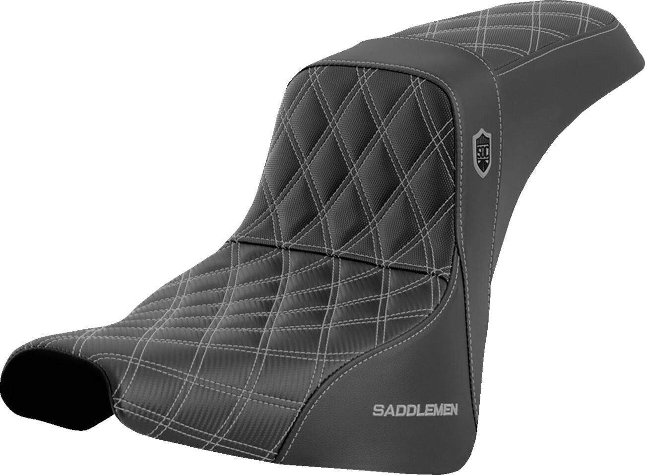 Saddlemen Pro Series SDC Performance Grip Saddlehyde Seat Without Backrest For Harley Davidson FXST 1750 18-23 SC81830SIL