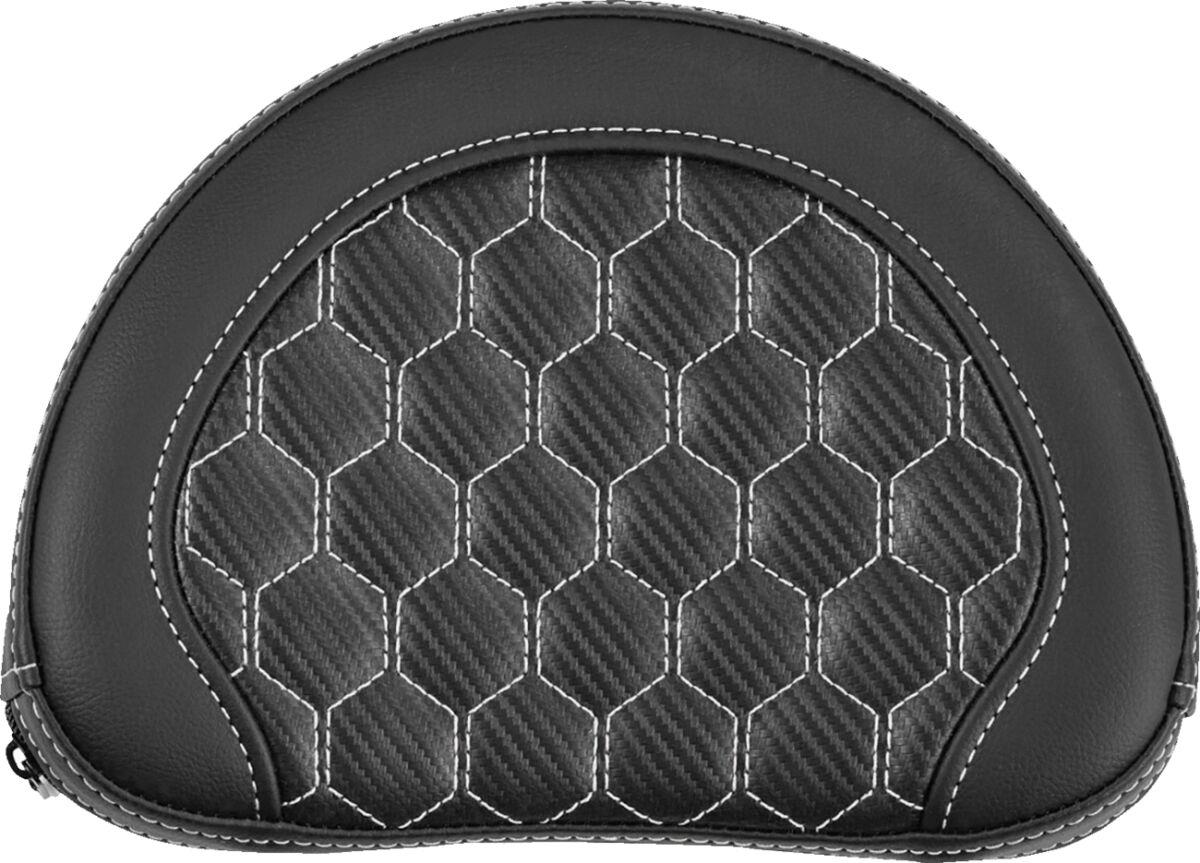 Saddlemen Sissy Bar Pad White Black Saddlehyde 051319006