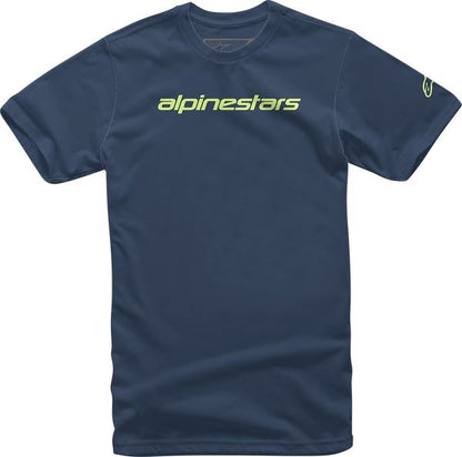 Alpinestars Linear Wordmark T-Shirt Blue