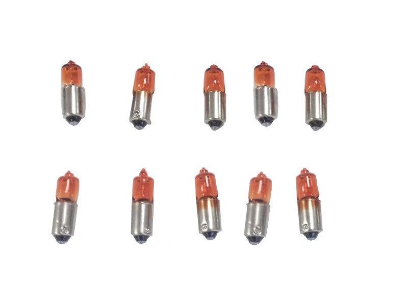 PUIG 10 x Oval Indicator Bulbs 12v 23w Orange Universal 0009T
