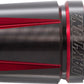 Daytona Scratch Handlebar End Anodized Red/Black Fits 7/8 & 1 Handlebars 87331