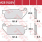 Trw SV Series Sindered Brake Pads For Harley XL 883 N 2004-2017 MCB753SV