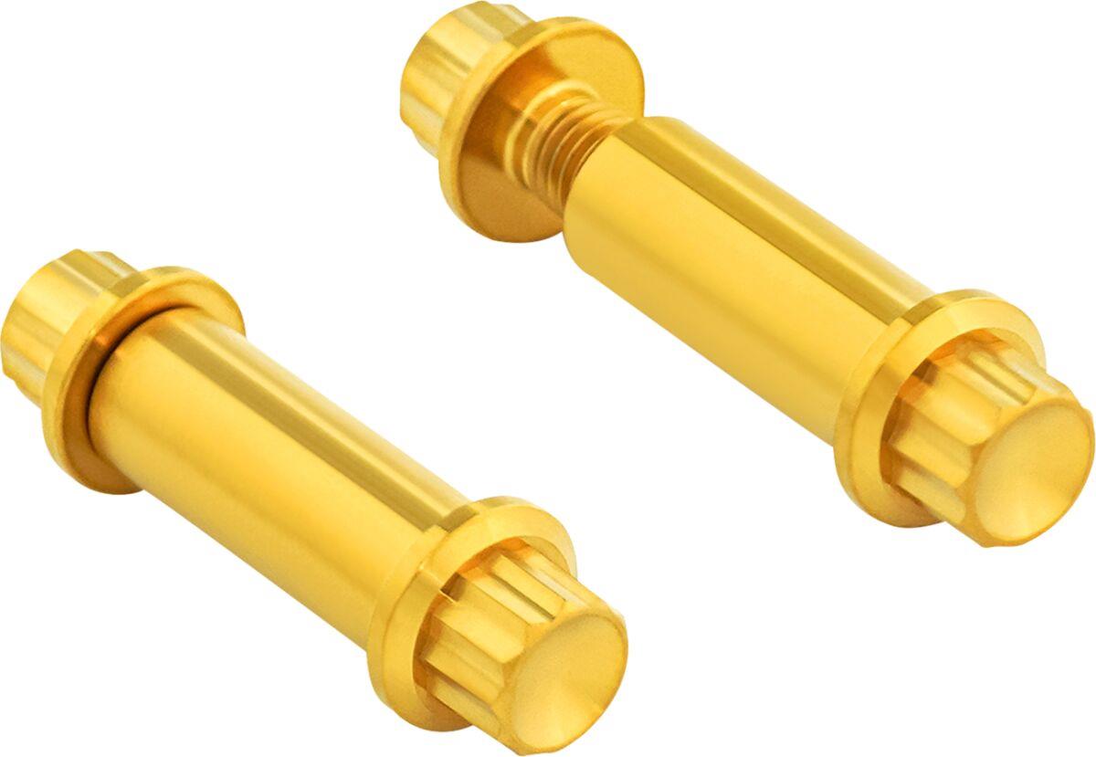 Arlen Ness Foot Peg Titanium 12-Point Bolt Kit Gold Titanium Kit 300-802