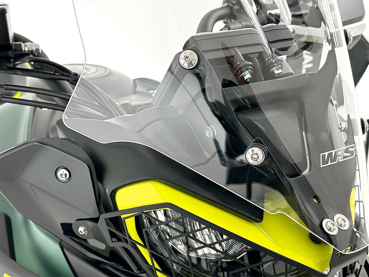 WRS Windscreen Touring For Benelli TRX 702/X Clear Predrilled Fixed BE008T