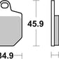 Sbs DC Racing Dual Carbon Brake Pads For Hm Moto CRM-F 500 X 2006-2013 843DC