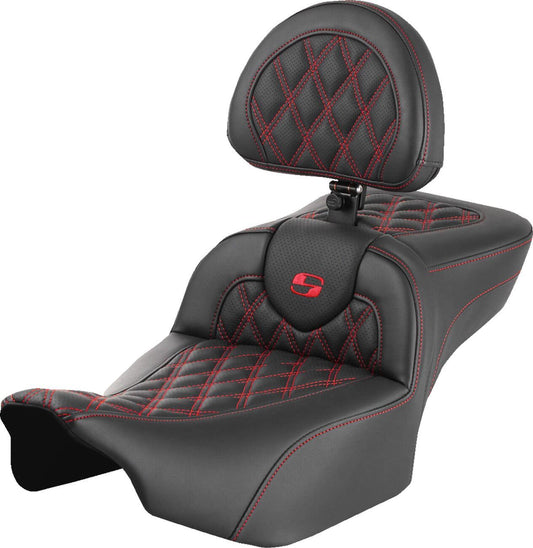 Saddlemen Roadsofa Seat With Headrest For HD FLTRXSE 1977 23-24 823-07-184B4