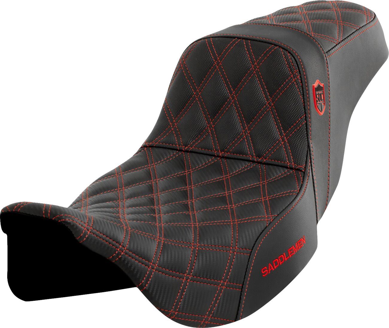 Saddlemen Pro Series SDC Performance Grip Saddlehyde Seat Without Backrest For Harley Davidson FLHXS 1868 ABS 08-23 SC80807RED