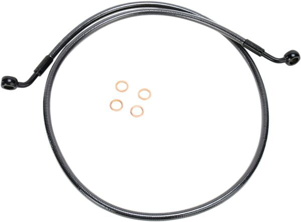 Magnum Shielding Single Disc Front Brake Line For Harley XL 1200 C 86-13 46642SW