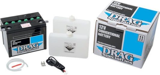 Drag Specialties Conventional Battery Kit For Harley FLH 1340 65-84 DHD4-12FP-EU