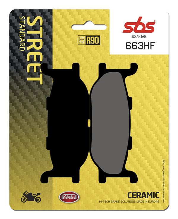 Sbs HF Street Ceramic Organic Brake Pads For Yamaha XVS 950 C 1991-2022 663HF