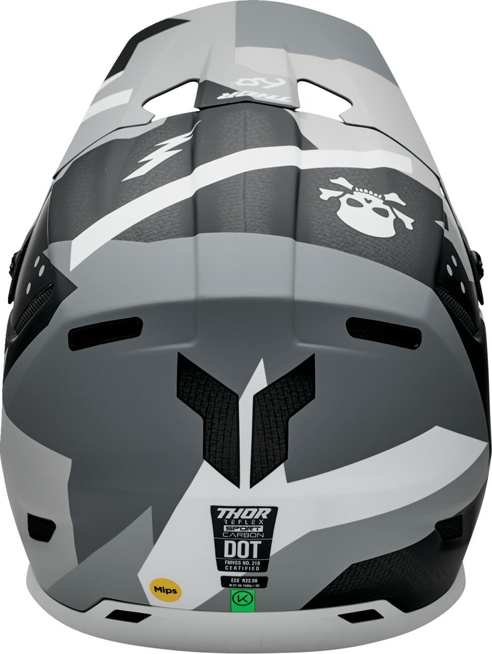 THOR Reflex Sport Carbon Brave MIPS® Helmet CARBON GREY/WHITE 2025 Model