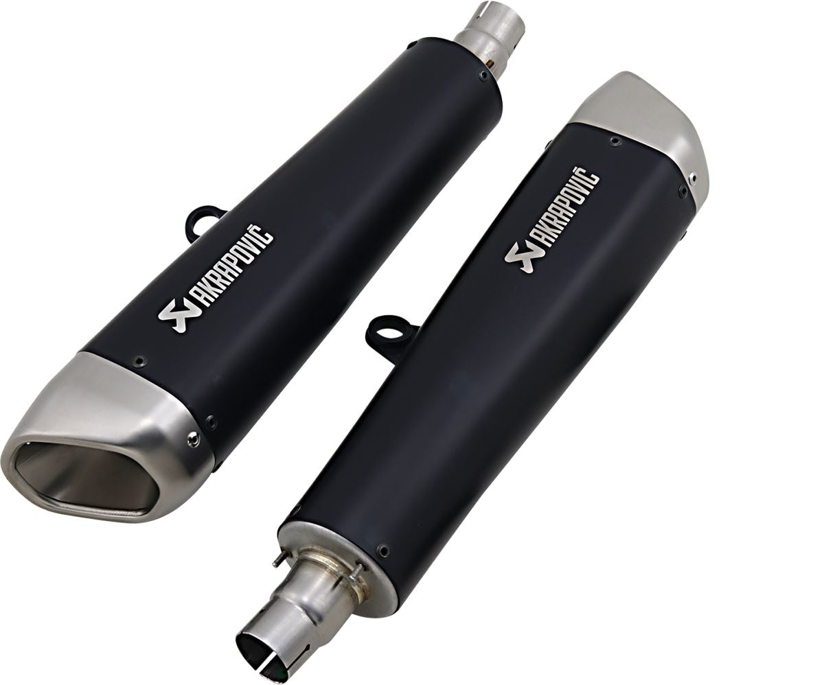 Akrapovic Slip-On Line Muffler TI Black For Triumph Thruxton 1200 ABS 16-24 S-T12SO2-HCQTBL