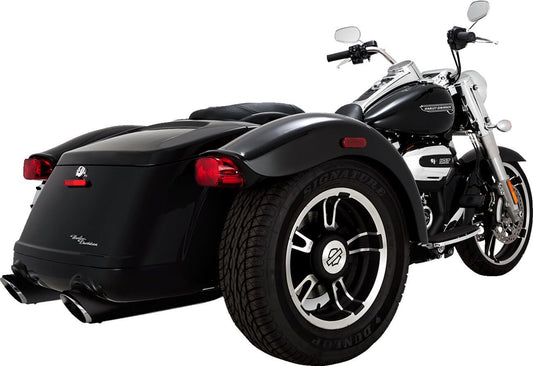 Vance & Hines Twin Slash Slip-On Mufflers For HD FLRT 1868 17-25 46796