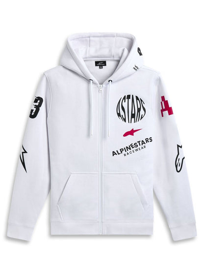 ALPINESTARS Variegate Zip Hoodie White