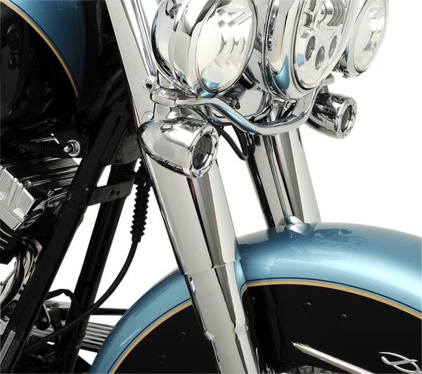 Drag Specialties Fork Slider Covers For Harley Davidson FLS 1690 1949-2015 74537