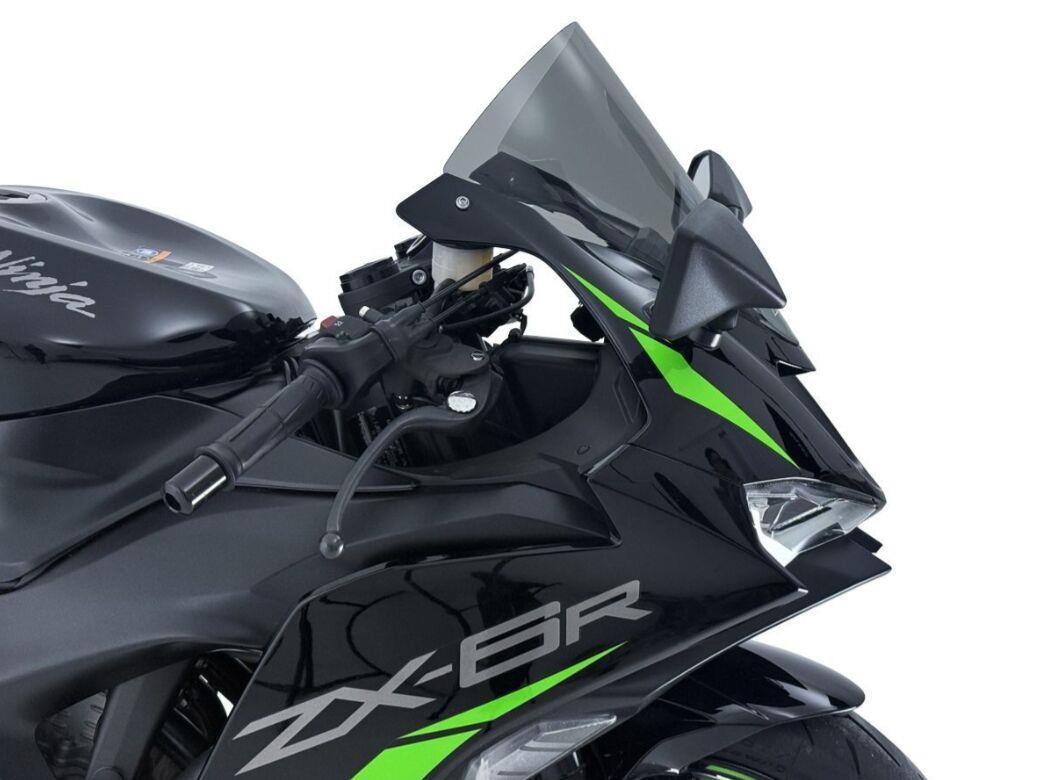 WRS Windscreen For Kawasaki ZX-6 R 636 2024-2026 Dark Smoke KA017FS