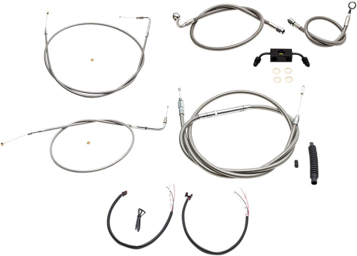 LA Choppers Handlebar Cable Kit For Harley Davidson XL 883 N 14-22 LA-8321KT2-16