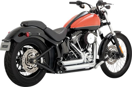 Vance & Hines Shortshots Staggered Exhaust System For HD FLS 1690 12-17 17325