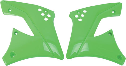 UFO RADIATOR COVERS KAWASAKI KXF250 KX-GREEN KA04703-026