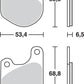 Trw All Round Sintered Metal Brake Pads For Harley XLH 1000 1974-1985 MCB511