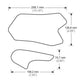 Puig Side Tank Pad Protector Clear 20373R