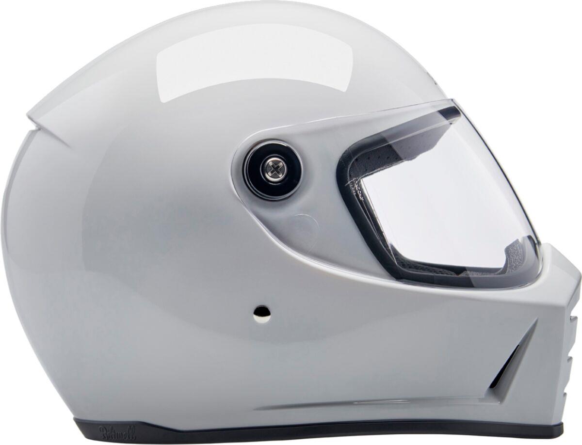 BILTWELL Lane Splitter White Motorcycle Helmet