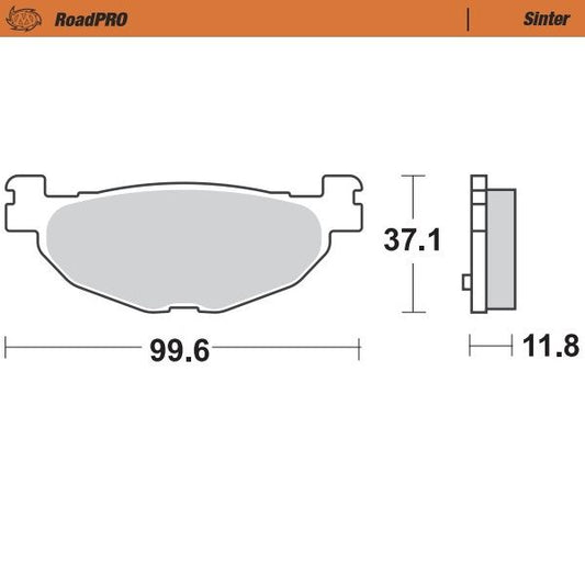 Moto-Master RoadPRO Sinter Scooter For Yamaha YP 400 2005-2013 400803
