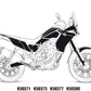UNIRACING Decal Kit TENERE 700 60TH WT K50373