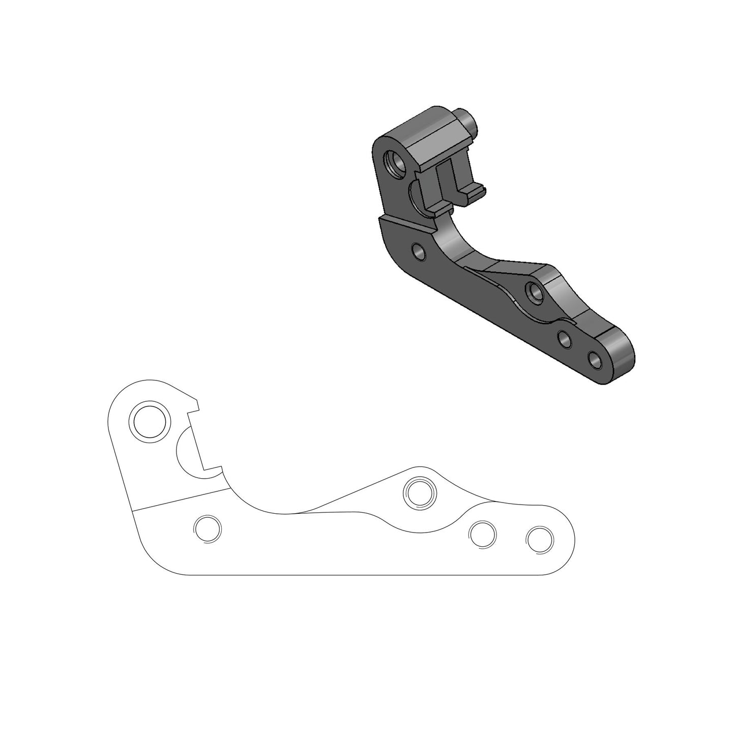Moto-Master Relocation Bracket For Husqvarna FX 350 2018-2022 211095