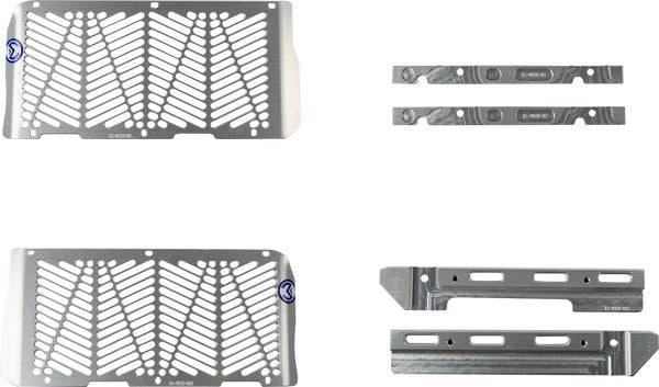Moose Offroad Billet Radiatior Guards For Beta RR 250 1987-2026 Silver 12-4024