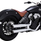 Vance & Hines Twin Slash 3" Slip-On Mufflers Chrome For HD Scout 60 15-24 18323