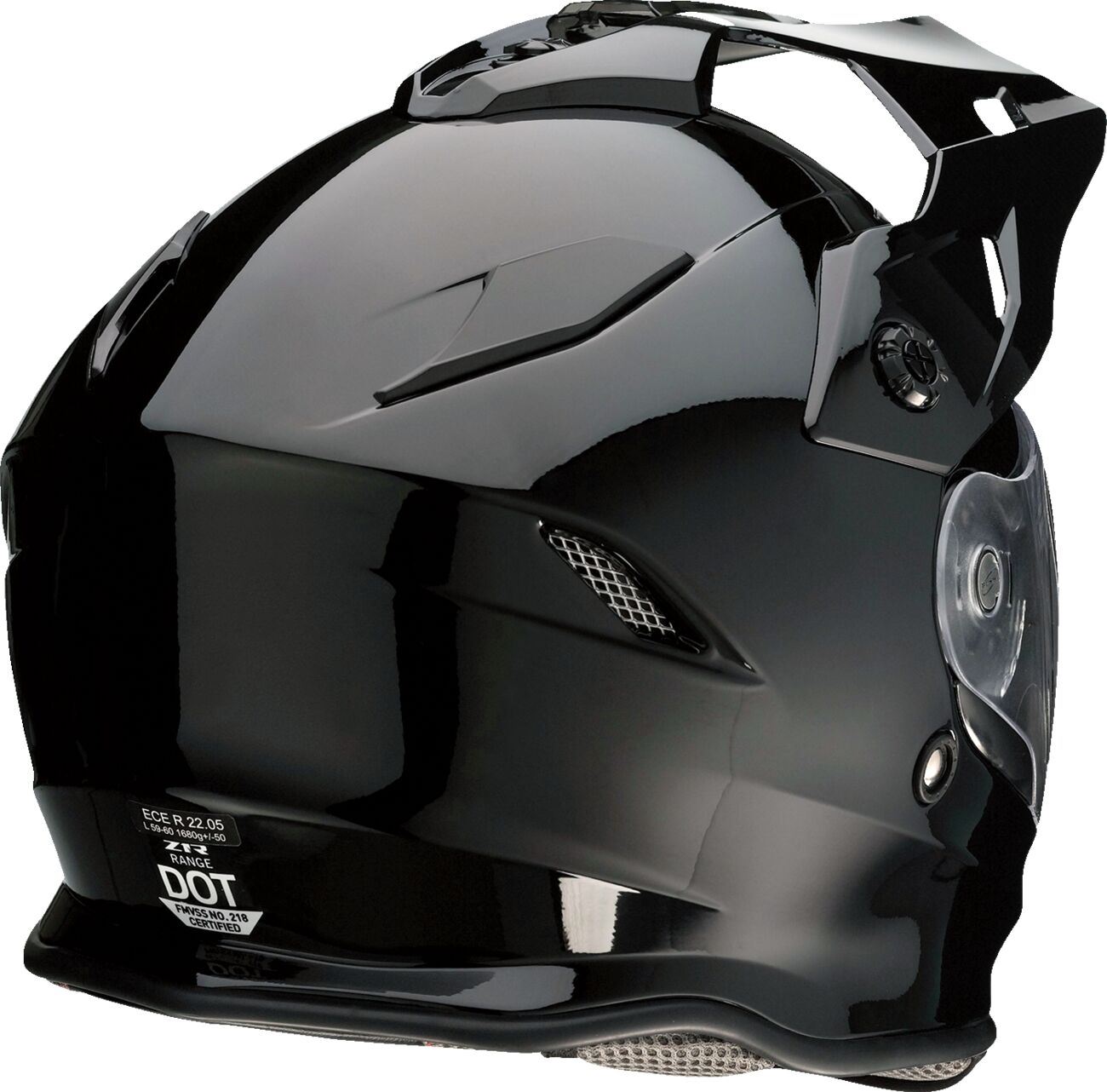 Z1R Range 2.0 Gloss Black Motorcycle Helmet