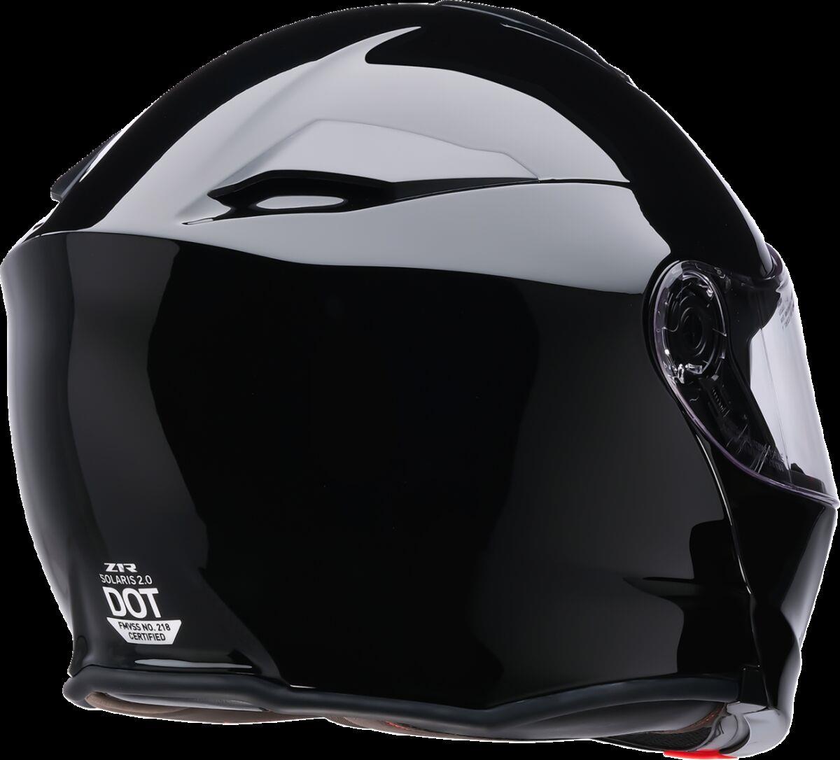 Z1R Solaris 2.0 Gloss Black Motorcycle Helmet