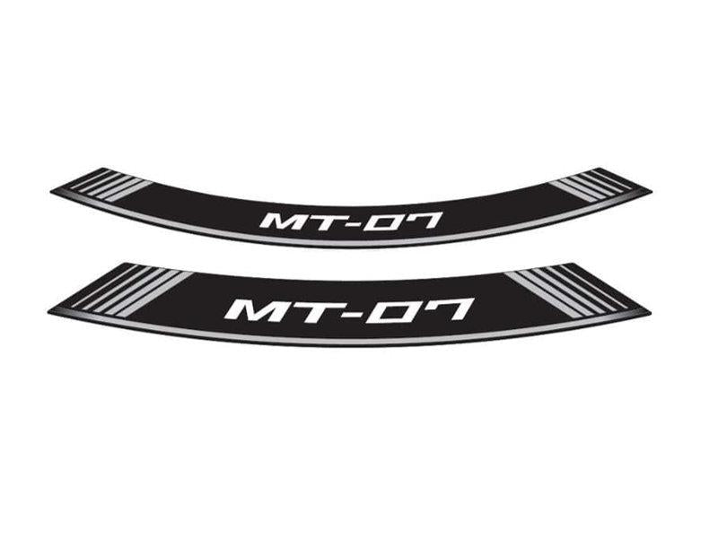 PUIG Wheel Rim Stickers Silver for Yamaha MT-07/MT-09/MT-10 14-24 9136P