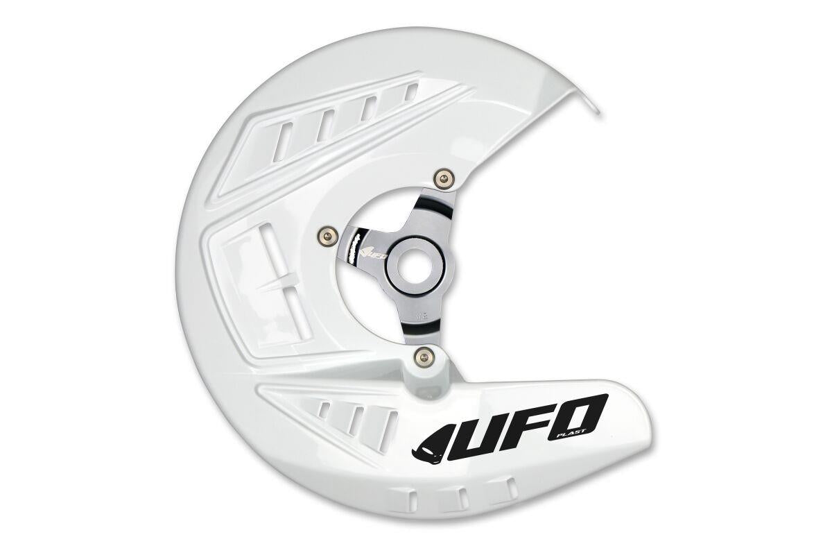 UFO Front Disc Covers For Yamaha YZ 450 F 2023-2025 White Plastic DC01015@041