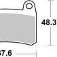 Sbs HS Street Sintered Front Brake Pads For Benelli TRK 251 2015-2023 933HS