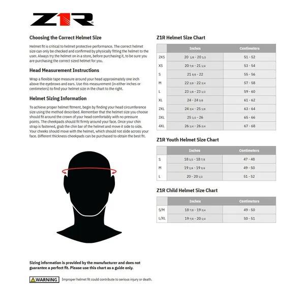 Z1R Solaris 2.0 Slater Modular Motorcycle Helmet