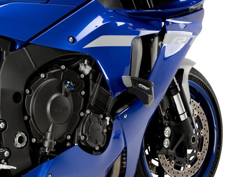 PUIG Pro 2.0 Frame Sliders Black for Yamaha YZF R1/M/Race 15-24 21544N