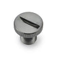Daytona Mirror Plug Bolt M10 x 1.25 Left Gray Aluminum CNC Threaded 80944