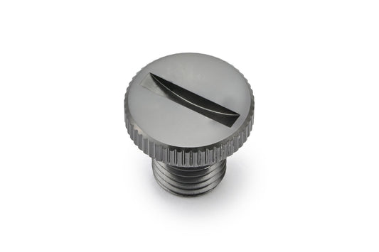 Daytona Mirror Plug Bolt M10 x 1.25 Left Gray Aluminum CNC Threaded 80944
