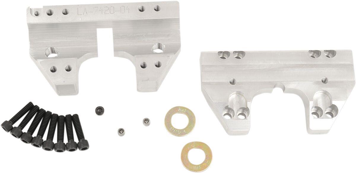 La Choppers Handlebar Clamp Set For Harley FLHR 1750 2014-2022 Raw LA-7425-04