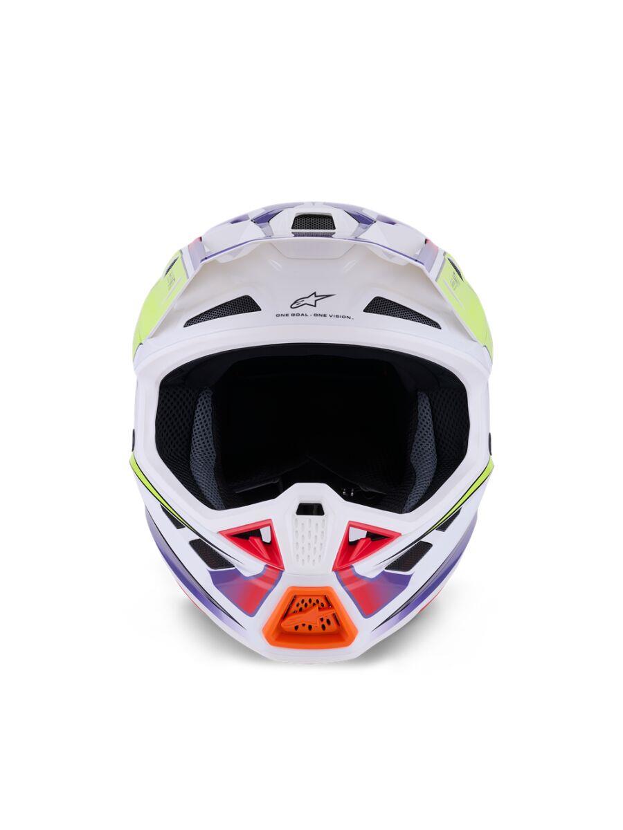 ALPINESTARS SM7 Fuse Helmet WHT/YL/PU 2025 Model