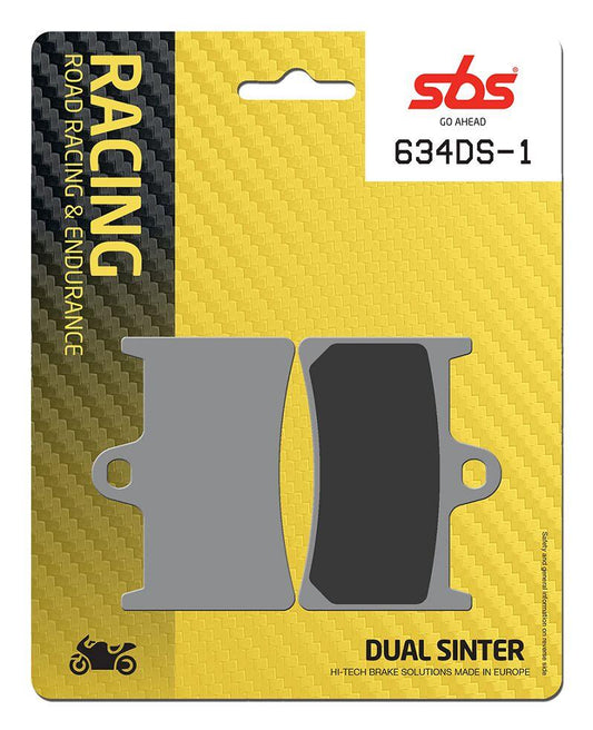 Sbs DS Racing Dual Sintered Brake Pads For Yamaha YZF-R6 600 1998-2026 634DS-1